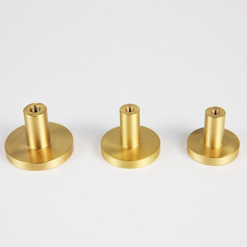 Nova Solid Brass Hook | Satin Brass S - L