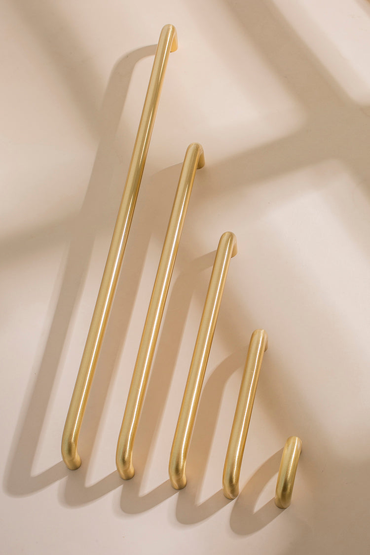 Finn Solid Brass Handle | Satin Brass XS - XXL
