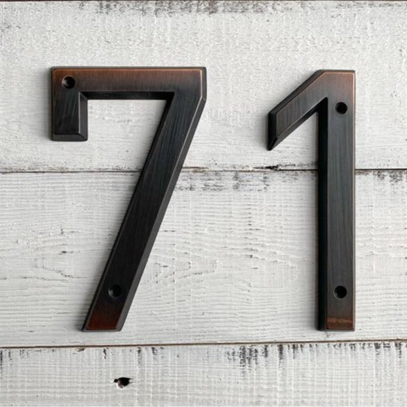 Zinc Alloy House Number | Bronze 15cm