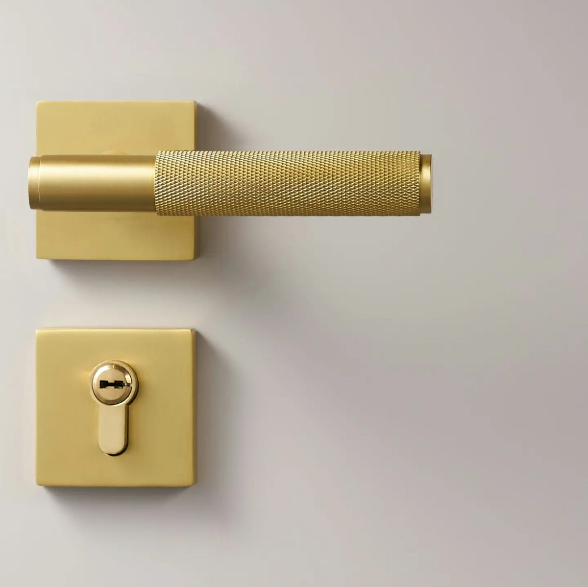 Knox Solid Brass Door Lever II | Gold