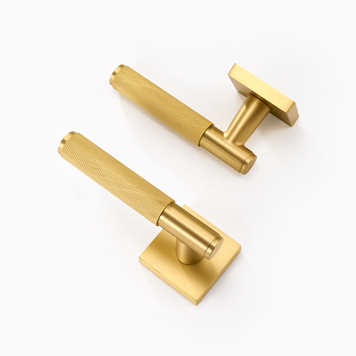 Knox Solid Brass Door Lever II | Gold