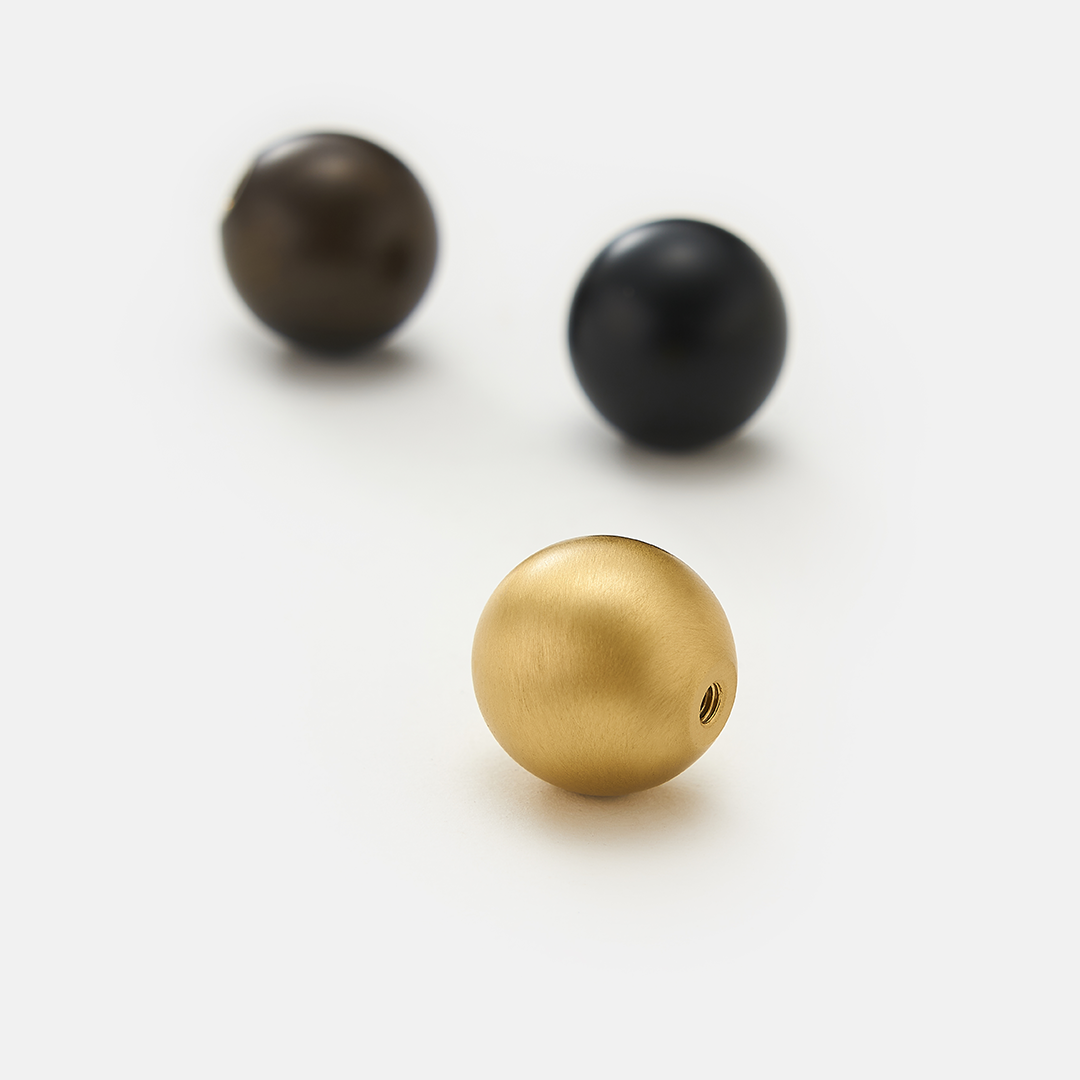 Reign Solid Brass Spherical Knob | Gold