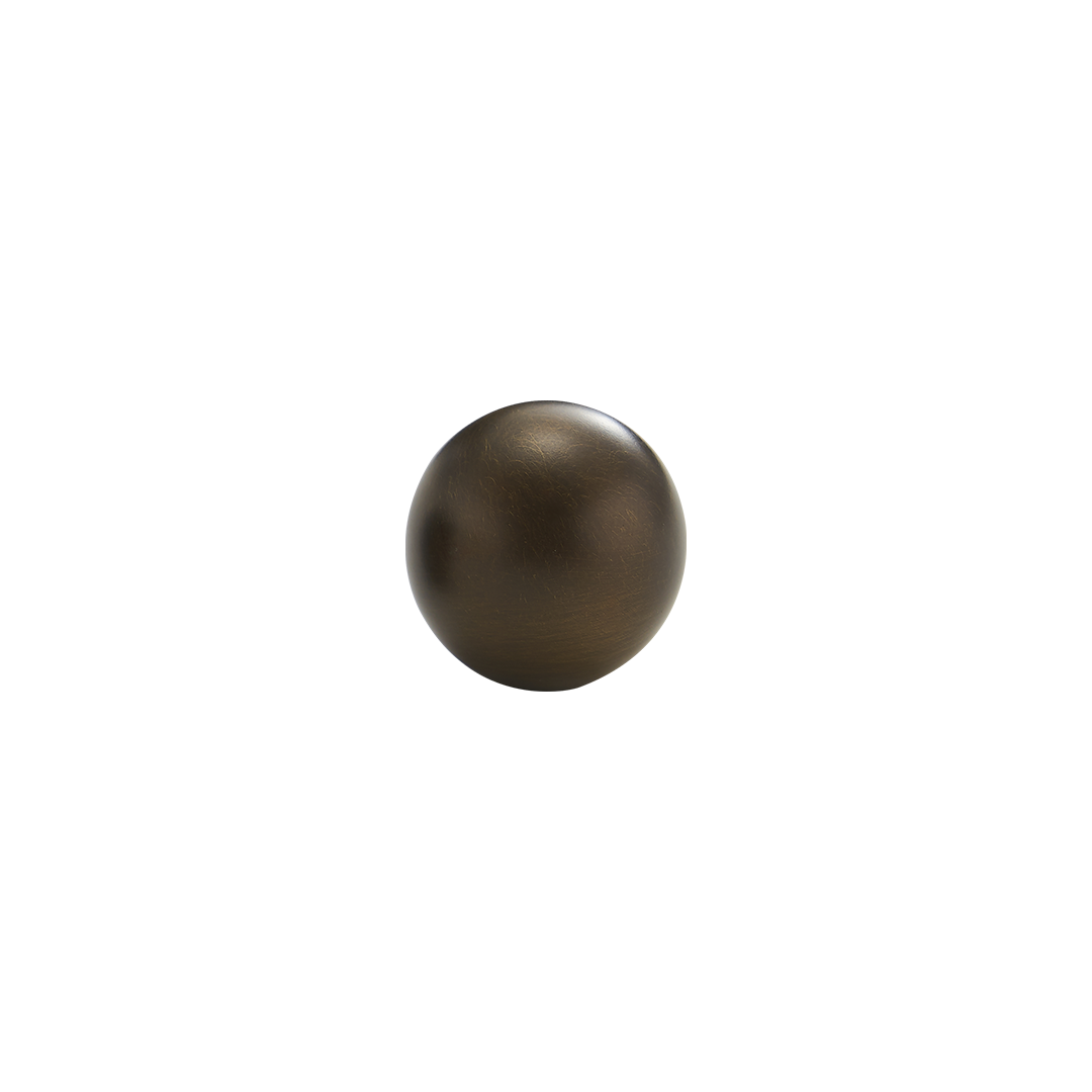 Reign Solid Brass Spherical Knob | Bronze