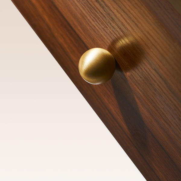 Reign Solid Brass Spherical Knob | Gold - Passio Interiors