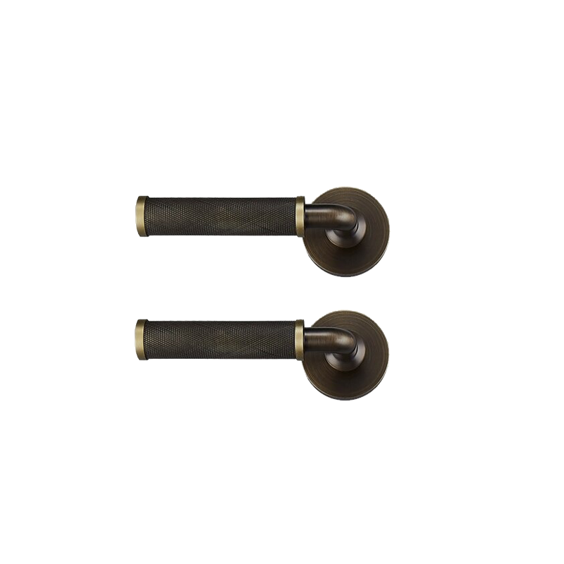 Matteo Solid Brass Door Lever Bronze Passio Interiors